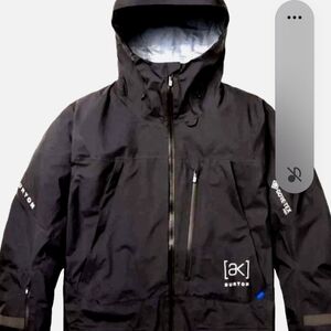 NEW WITH TAGS Burton Ak Tusk 3L Men's Black Waterproof Shell Jacket
